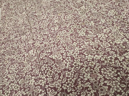 平和屋着物●上質な小紋　草花文　鬼しぼ縮緬　高島屋扱い　正絹　逸品　AABD4988cs