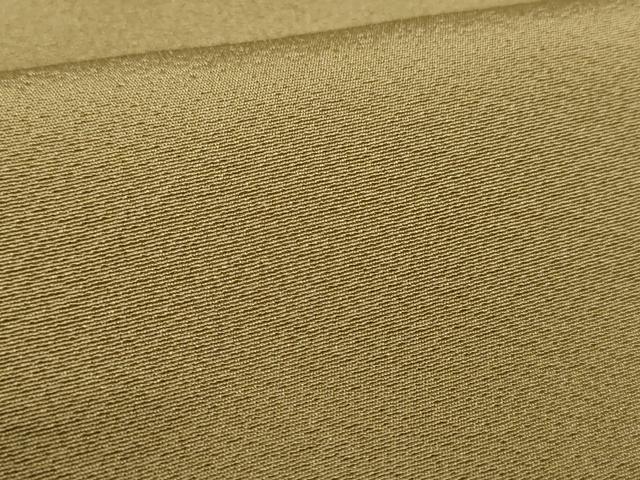 平和屋着物●上質な色無地 油色 正絹 逸品 AABD4992cs