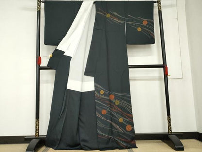 平和屋着物●訪問着 丸文 正絹 逸品 AABD5004cs