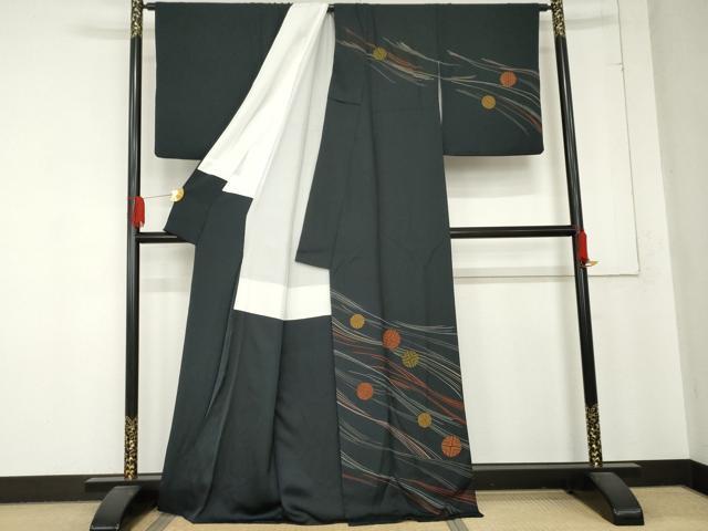 平和屋着物●訪問着 丸文 正絹 逸品 AABD5004cs