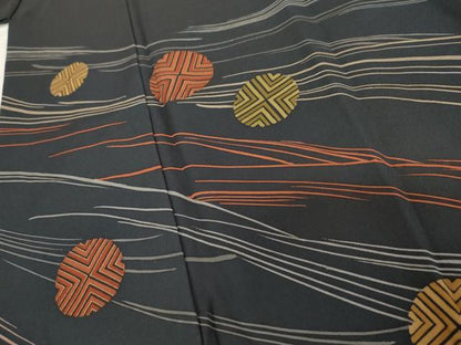 平和屋着物●訪問着 丸文 正絹 逸品 AABD5004cs