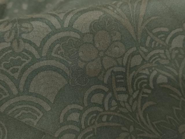 平和屋着物●本場染大島紬 訪問着 彩大島 吉祥草花文 藤絹織物謹製 証紙付き 正絹 逸品 AABD5015cs