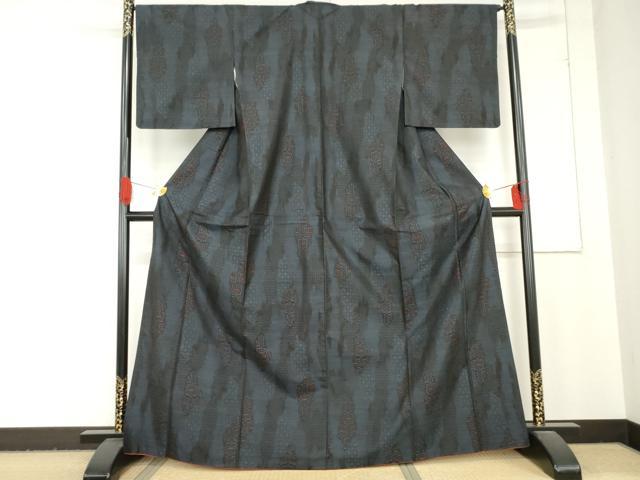 平和屋着物●本場大島紬 花間道 正絹 逸品 AABD5056cs