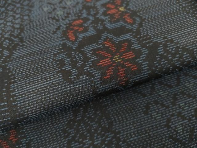 平和屋着物●本場大島紬 花間道 正絹 逸品 AABD5056cs
