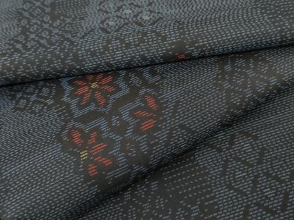 平和屋着物●本場大島紬 花間道 正絹 逸品 AABD5056cs