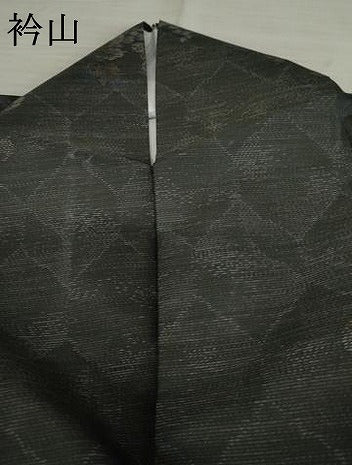 平和屋着物○本場大島紬 葡萄蔦の葉文 正絹 逸品 AABD5061cs