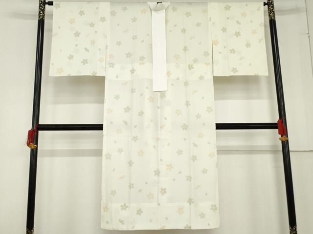 平和屋着物●長襦袢　無双仕立て　舞花文　正絹　逸品　AABD5074cs