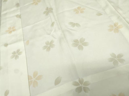 平和屋着物●長襦袢　無双仕立て　舞花文　正絹　逸品　AABD5074cs
