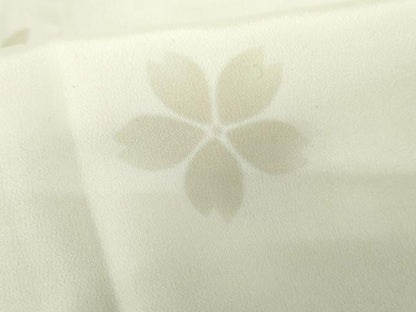 平和屋着物●長襦袢　無双仕立て　舞花文　正絹　逸品　AABD5074cs