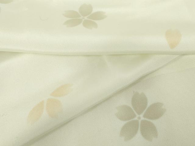 平和屋着物●長襦袢　無双仕立て　舞花文　正絹　逸品　AABD5074cs