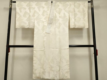 平和屋着物■長襦袢　無双仕立て　飛鳥地紋　正絹　逸品　AABD5258sx