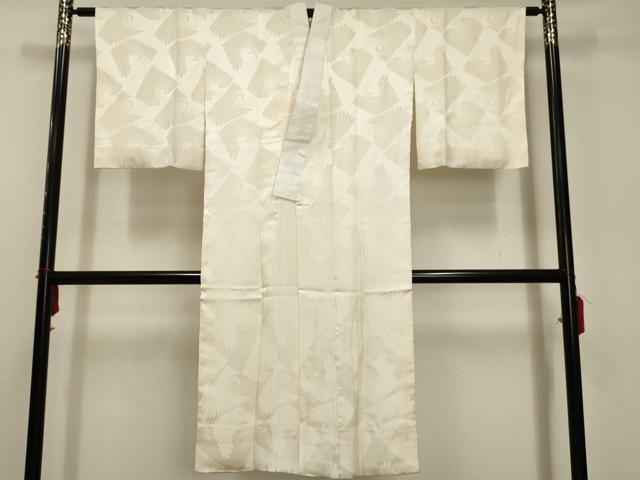 平和屋着物■長襦袢　無双仕立て　飛鳥地紋　正絹　逸品　AABD5258sx