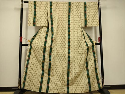 平和屋着物■上質な紬　間道　正絹　逸品　AABD5284sx