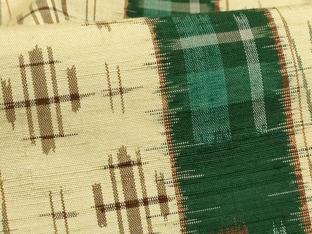 平和屋着物■上質な紬　間道　正絹　逸品　AABD5284sx
