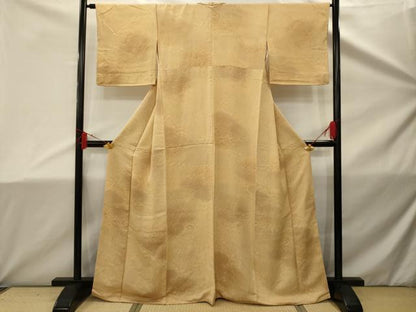 平和屋着物■上質な小紋　草花文　暈し染め　正絹　逸品　AABD5317sx