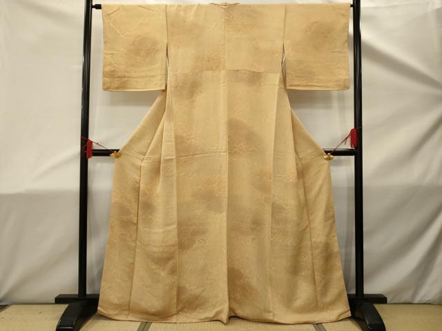 平和屋着物■上質な小紋　草花文　暈し染め　正絹　逸品　AABD5317sx