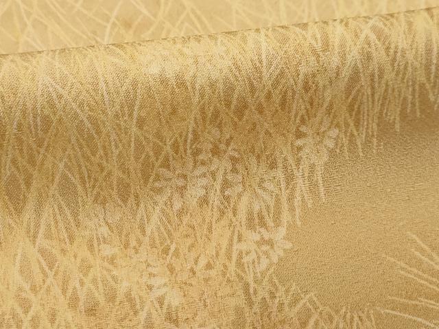 平和屋着物■上質な小紋　草花文　暈し染め　正絹　逸品　AABD5317sx