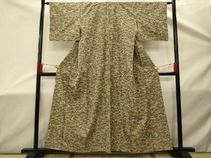 平和屋着物■上質な紬　風景文　正絹　逸品　AABD5357sx