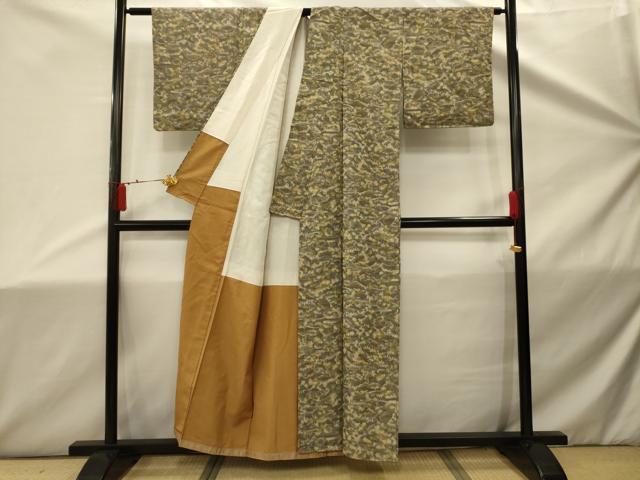 平和屋着物■上質な紬　風景文　正絹　逸品　AABD5357sx