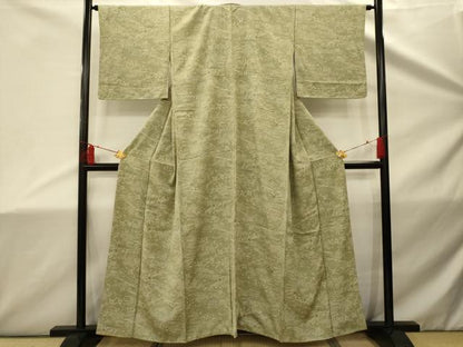 平和屋着物■上質な小紋　飛鶴風景文　正絹　逸品　AABD5372sx