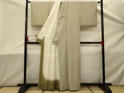 平和屋着物■上質な小紋　間道　正絹　逸品　AABD5392sx