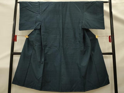 平和屋着物■男性　紬　格子　正絹　逸品　AABD5394sx