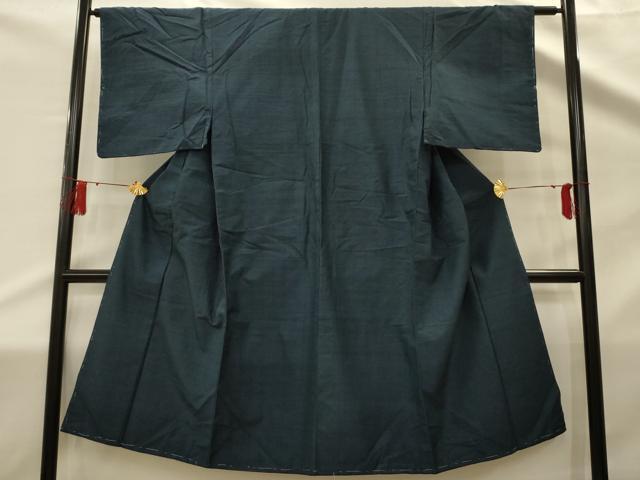 平和屋着物■男性　紬　格子　正絹　逸品　AABD5394sx