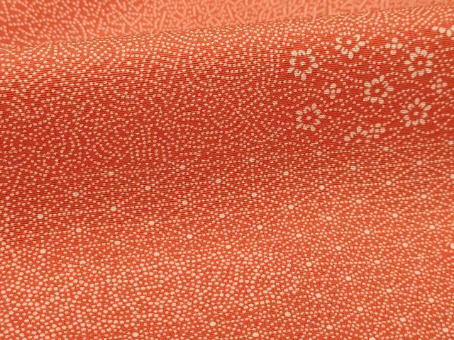 平和屋着物■江戸小紋　霞花文　正絹　逸品　AABD5403sx