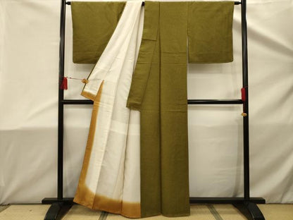 平和屋着物■上質な紬　霞文　正絹　逸品　AABD5422sx