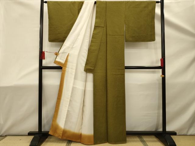 平和屋着物■上質な紬　霞文　正絹　逸品　AABD5422sx