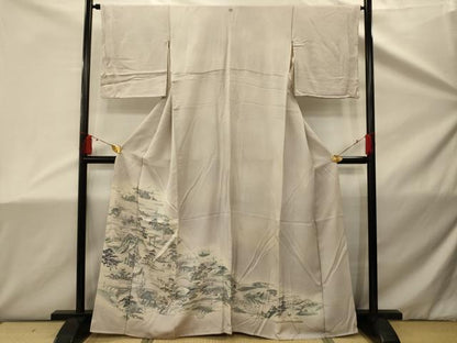 平和屋着物■豪華色留袖 手描き 風景文 暈し染め 正絹 逸品 AABD5455sx