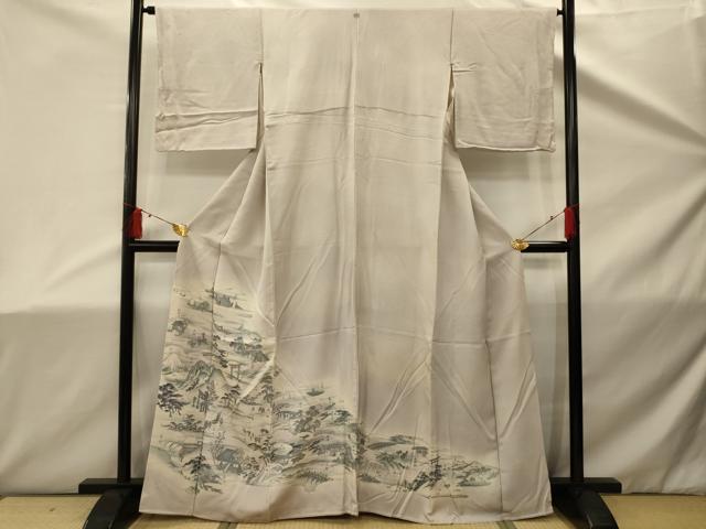 平和屋着物■豪華色留袖 手描き 風景文 暈し染め 正絹 逸品 AABD5455sx