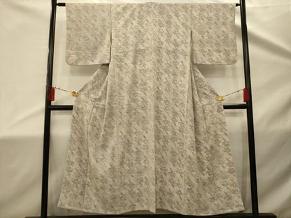 平和屋着物■上質な小紋　草花文　正絹　逸品　AABD5463sx