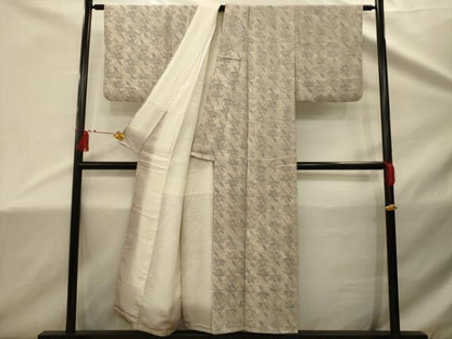 平和屋着物■上質な小紋　草花文　正絹　逸品　AABD5463sx