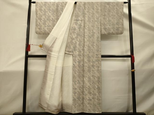 平和屋着物■上質な小紋　草花文　正絹　逸品　AABD5463sx