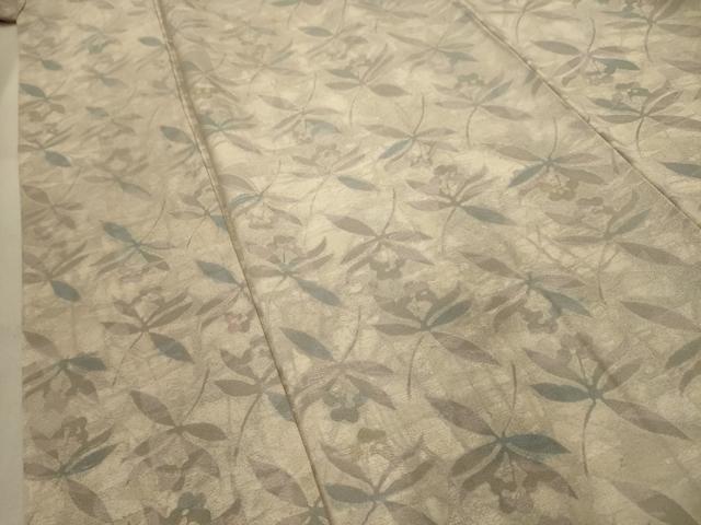 平和屋着物■上質な小紋　草花文　正絹　逸品　AABD5463sx