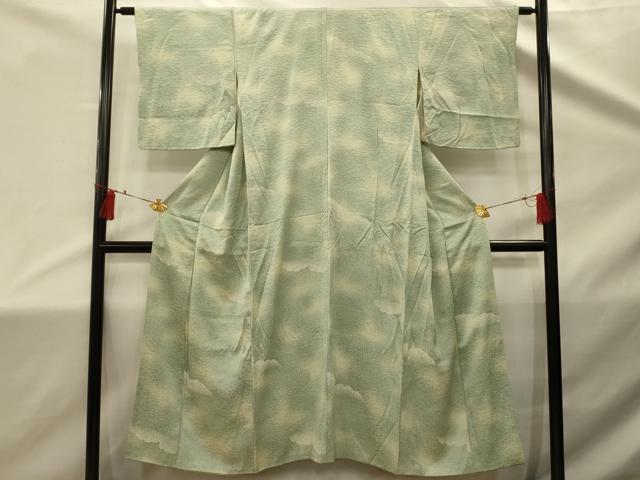 平和屋着物■上質な小紋　霞文　暈し染め　正絹　逸品　AABD5464sx