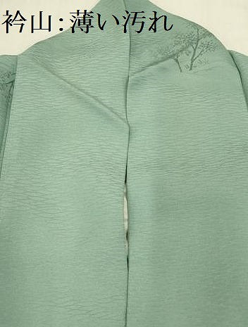 平和屋着物■上質な小紋　風景地紋　正絹　逸品　AABD5467sx