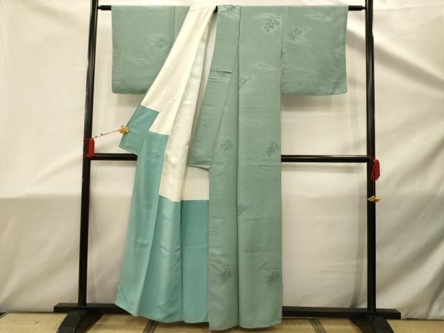 平和屋着物■上質な小紋　風景地紋　正絹　逸品　AABD5467sx