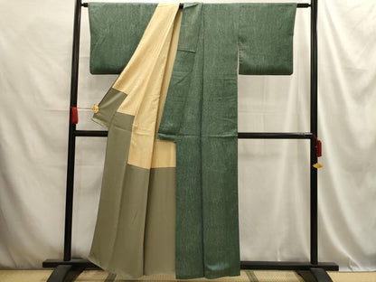 平和屋着物■上質な小紋 霞文 正絹 逸品 AABD5541sx