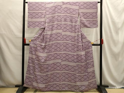平和屋着物■上質な小紋 鹿の子文 正絹 逸品 AABD5553sx