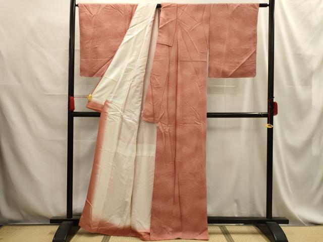 平和屋着物■上質な小紋 新木春実 霞文 暈し染め 正絹 逸品 AABD5591sx