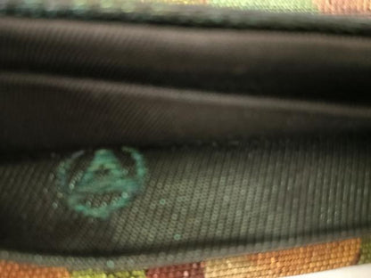 平和屋着物◎太鼓柄袋帯　ステンドグラス花文　黒地　正絹　逸品　AABD5660yx