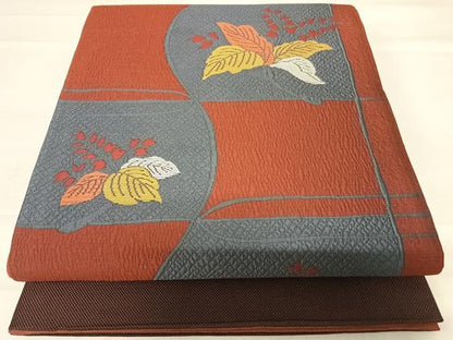 平和屋着物◎六通柄袋帯 桐 正絹 逸品 AABD5667yx