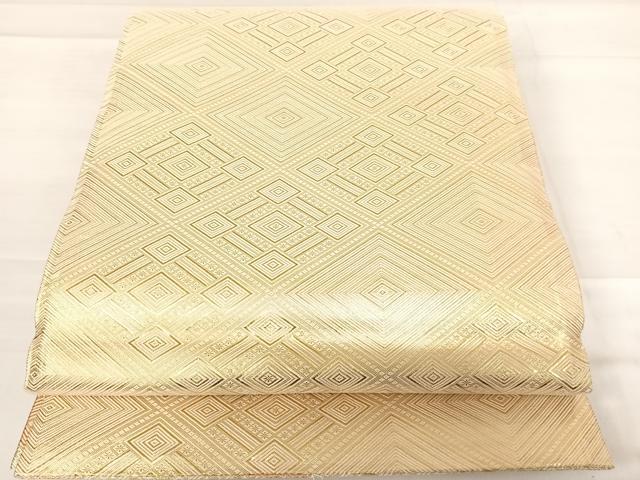 平和屋着物◎佐賀錦　両面六通柄袋帯　遠山箔散らし　金糸　正絹　逸品　AABD5754yx