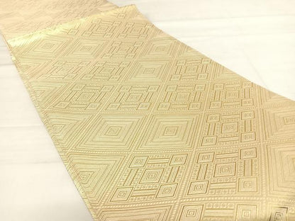 平和屋着物◎佐賀錦　両面六通柄袋帯　遠山箔散らし　金糸　正絹　逸品　AABD5754yx