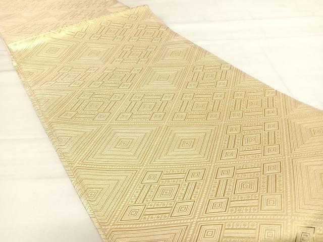 平和屋着物◎佐賀錦　両面六通柄袋帯　遠山箔散らし　金糸　正絹　逸品　AABD5754yx