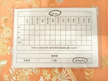 平和屋着物◎六通柄袋帯　唐織　花鳥文　金銀糸　正絹　逸品　AABD5800yx