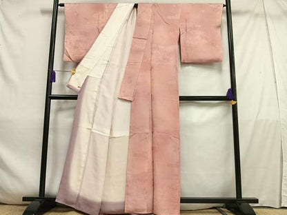 平和屋着物■上質な小紋　楓籬地紋　暈し染め　正絹　逸品　AABD5853oa