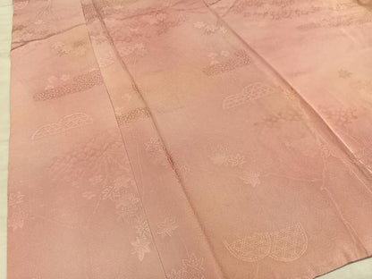 平和屋着物■上質な小紋　楓籬地紋　暈し染め　正絹　逸品　AABD5853oa